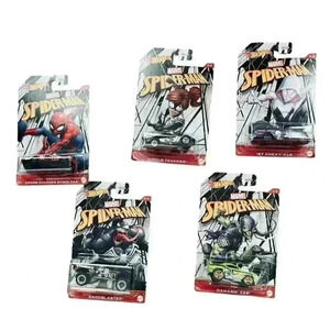 Full Set - Exclusive Hot Wheels 2022 Marvel Spider-Man Ghost Green Goblin Venom